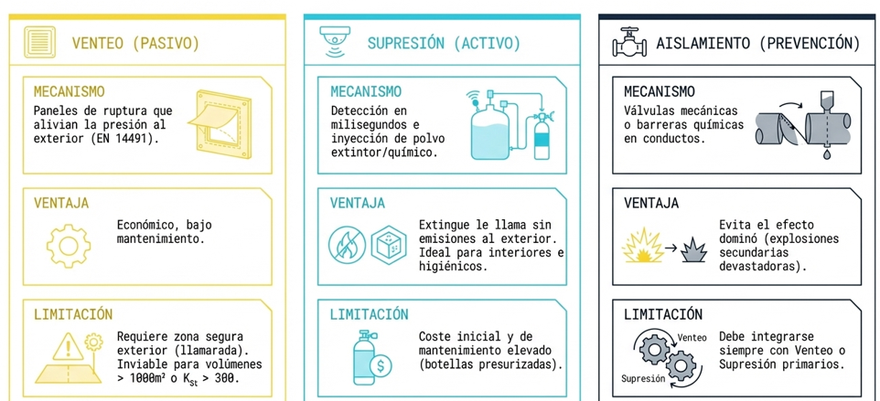 Resumen medios protección explosiones polvo